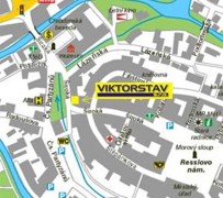 Mapa Chrudimi - VIKTORSTAV
