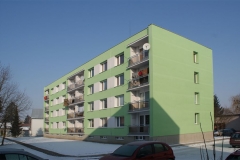 Zateplení pláště a sklepů bytového domu, Bažantnice, Heřmanův Městec